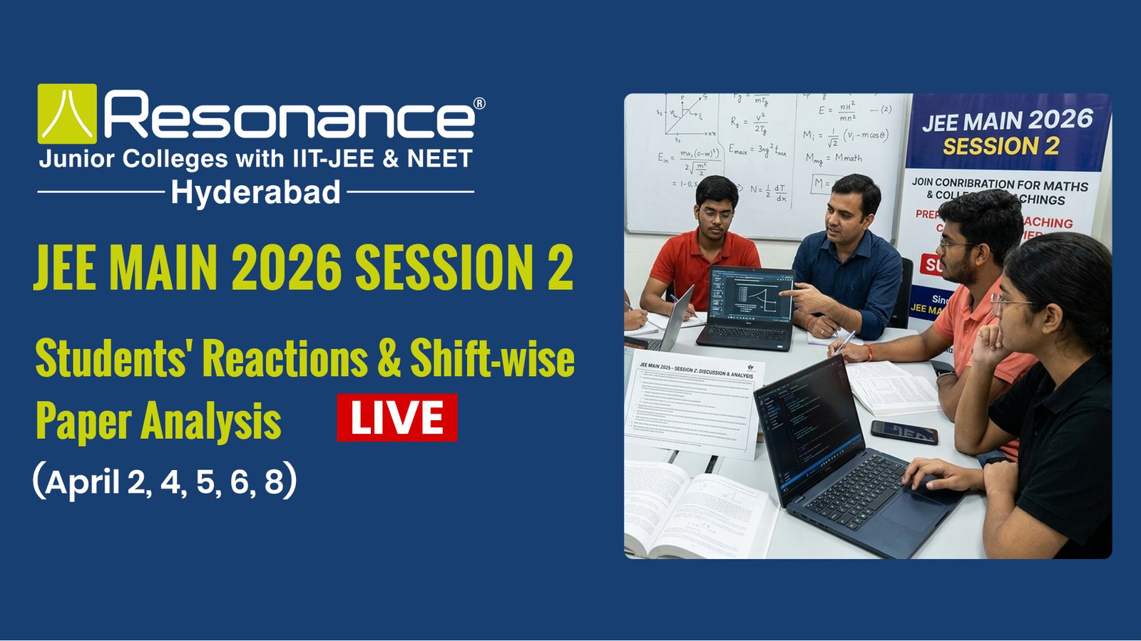 JEE Main 2026 Session 2 Live Updates