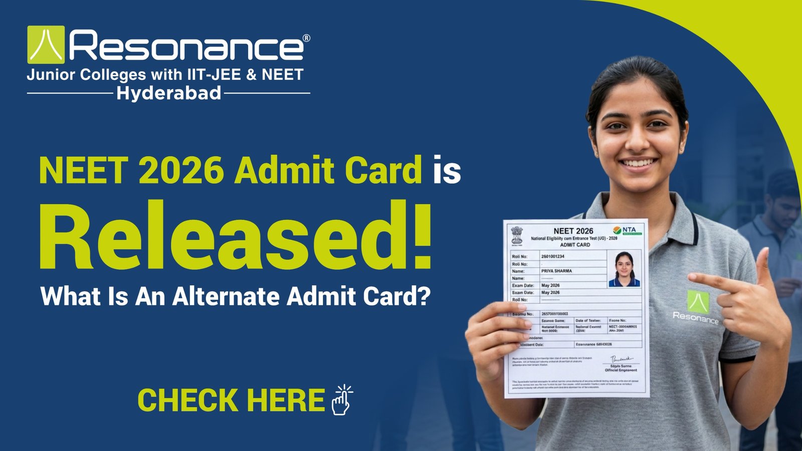 NEET 2026 admit card released download hall ticket online