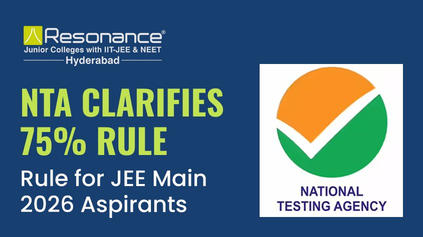 NTA Clarifies 75% Rule for JEE Main 2026 Aspirants