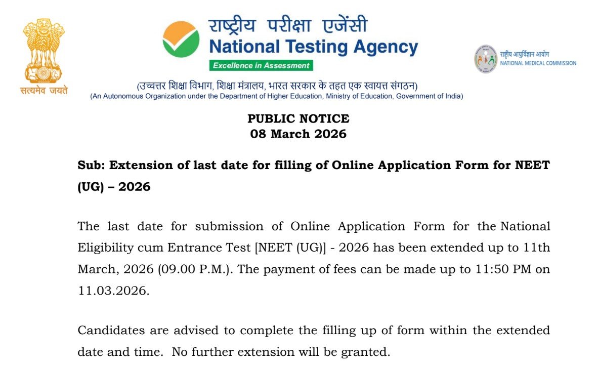 NEET 2026 Application