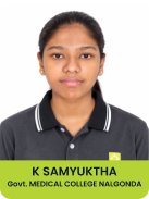 K Samyuktha – Govt. Medical College Nalgonda