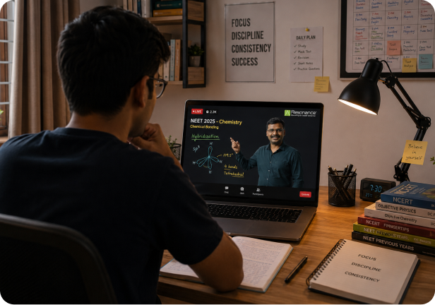 Student attending the NEET strategy webinar
